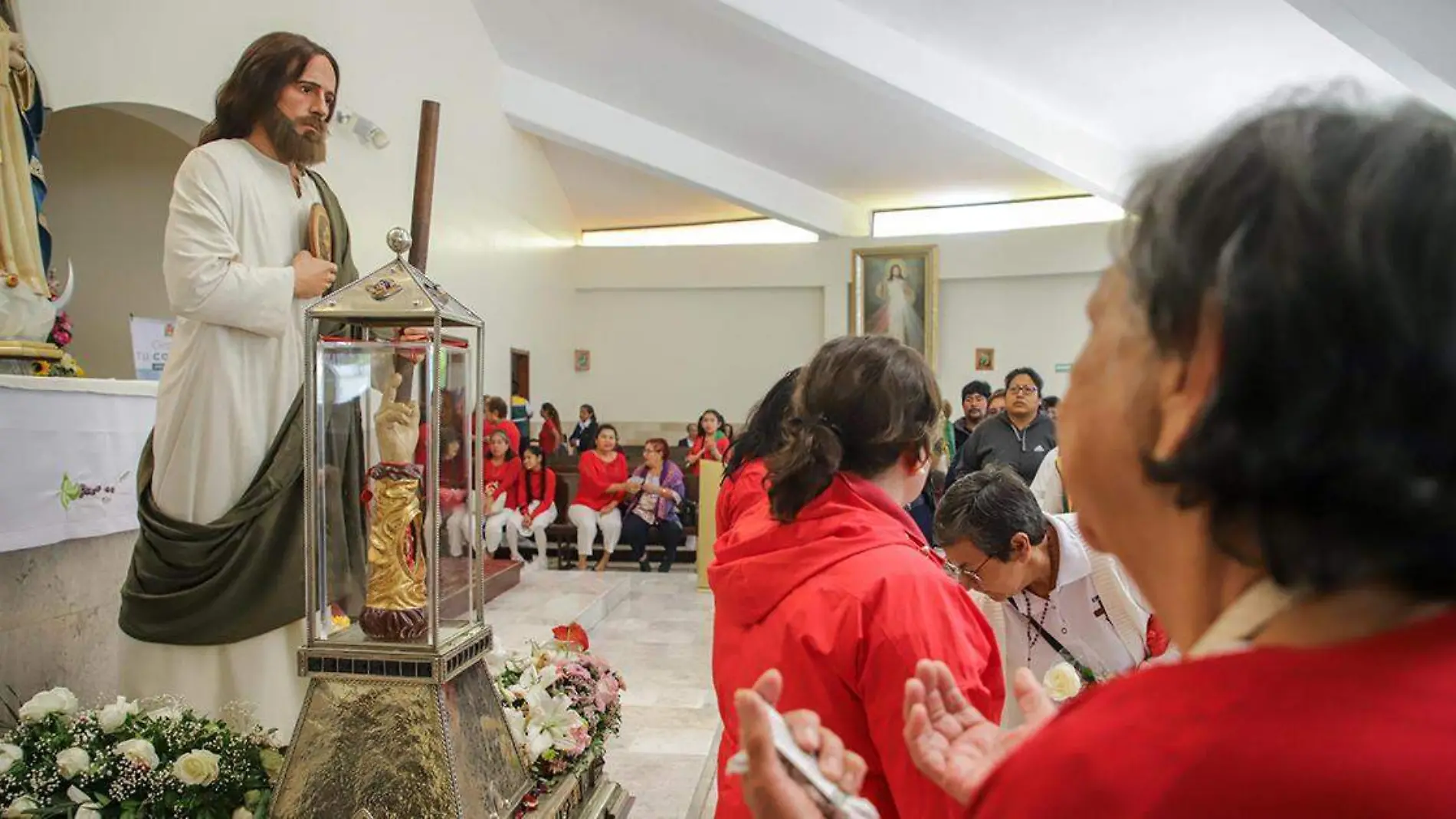 Durante su paso por la ciudad de Puebla, los restos óseos de San Judas Tadeo hicieron una tercera parada